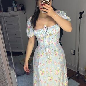 Floral Puff Sleeve Dress